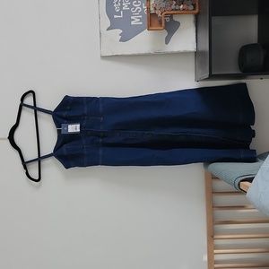 NWT Sleeveless Denim Corset Dress - indigo